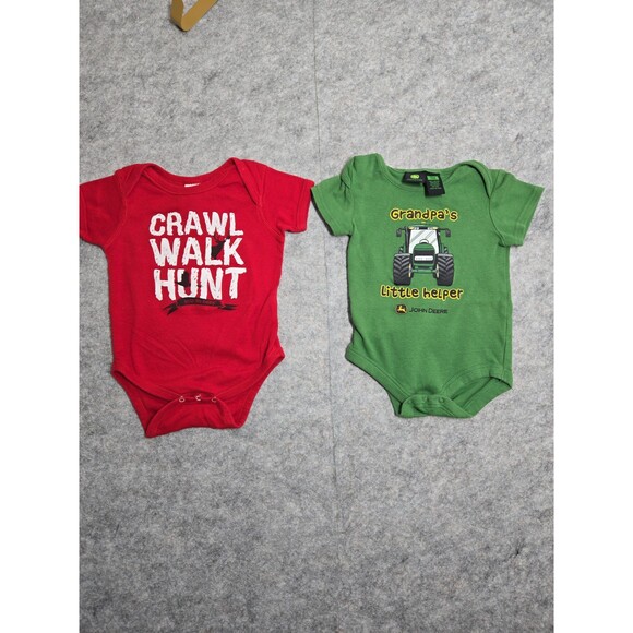 2 - Onesies Bass Pro Shops and John Deere Baby Boy 18 Months - Picture 1 of 8